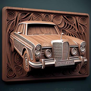 3D модель Mercedes Benz W108 (STL)